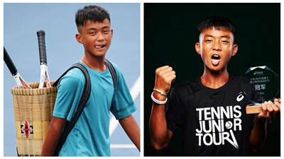 每天揮拍不低于7000次，網(wǎng)球改變了背簍少年的人生