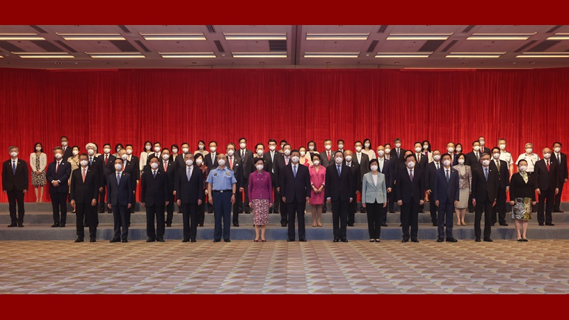 習近平會見香港特別行政區行政、立法、司法機關負責人