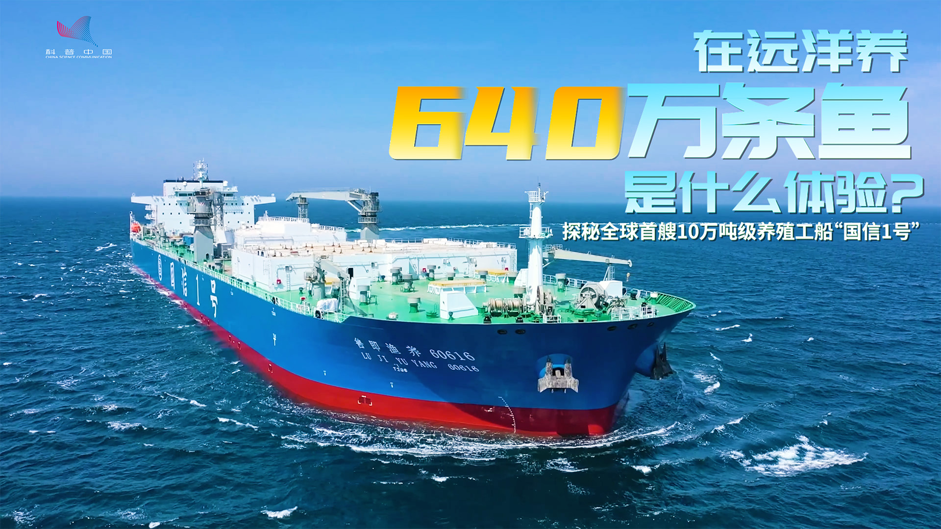 科普话强国丨在远洋养640万条鱼是什么体验