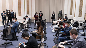 發布會現場媒體記者陸續到達